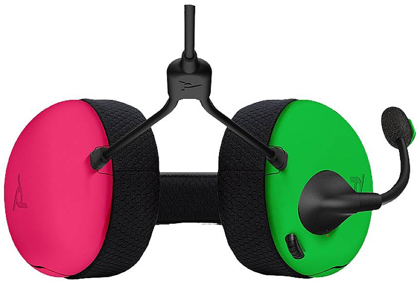 PDP 500-162-PKGR-EU Over-ear headset Corded (1075100) Stereo Pink, Green Microphone noise cancelling Microphone mute Gam-4