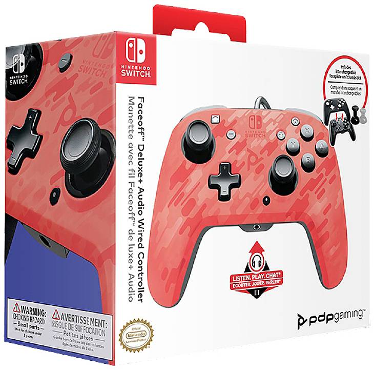 PDP 500-134-EU-CM04 Nintendo Switch Camouflage red-9