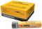 Orange box containing batteries by the brand 'AGFAPHOTO Professional'. Packaging displays symbols for disposal and usage.