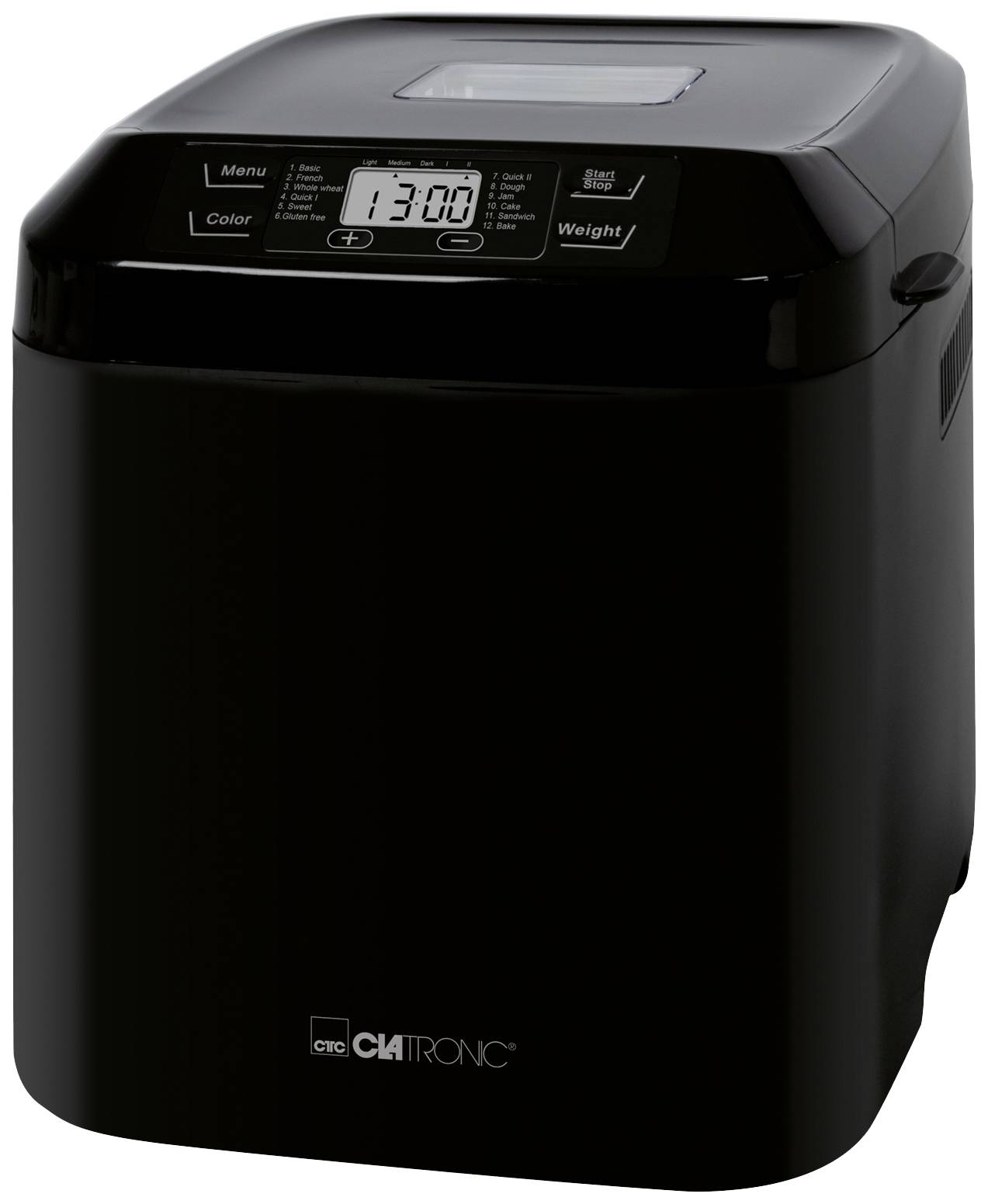 Clatronic BBA 3774 Bread maker Timer function 3 l Black