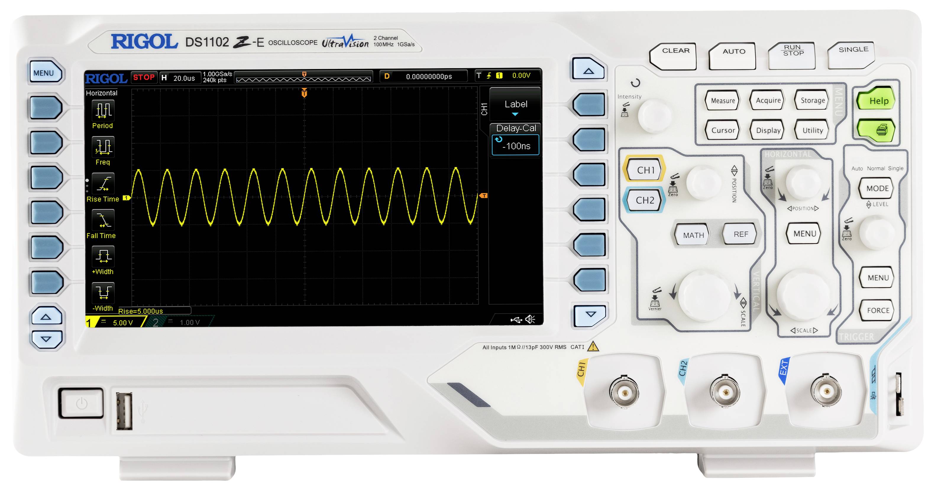 Rigol DS1102Z-E Digital 100 MHz 2-channel 1 GS/s 24 MP 8 Bit