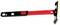 Cleaning tool with a red handle, black head, and two rectangular openings. Ideal for cleaning glass surfaces.