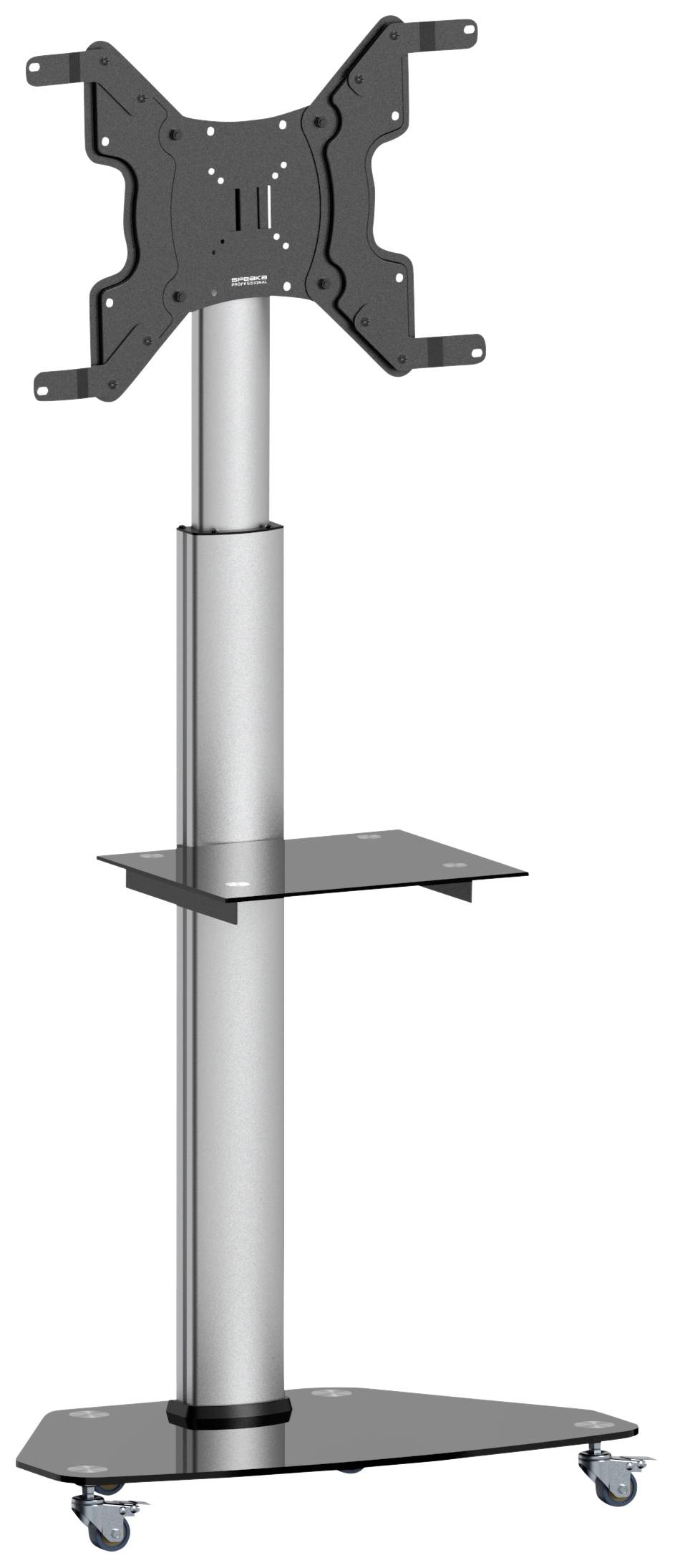 SpeaKa Professional SP-TVC-500 TV trolley 94,0 cm (37") - 203,2 cm (80") Floor stand, Height-adjustable, Tiltable