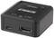 A black HDMI audio extractor with connections: HDMI IN, DC 5V, AUX, and AUDIO OUT.
