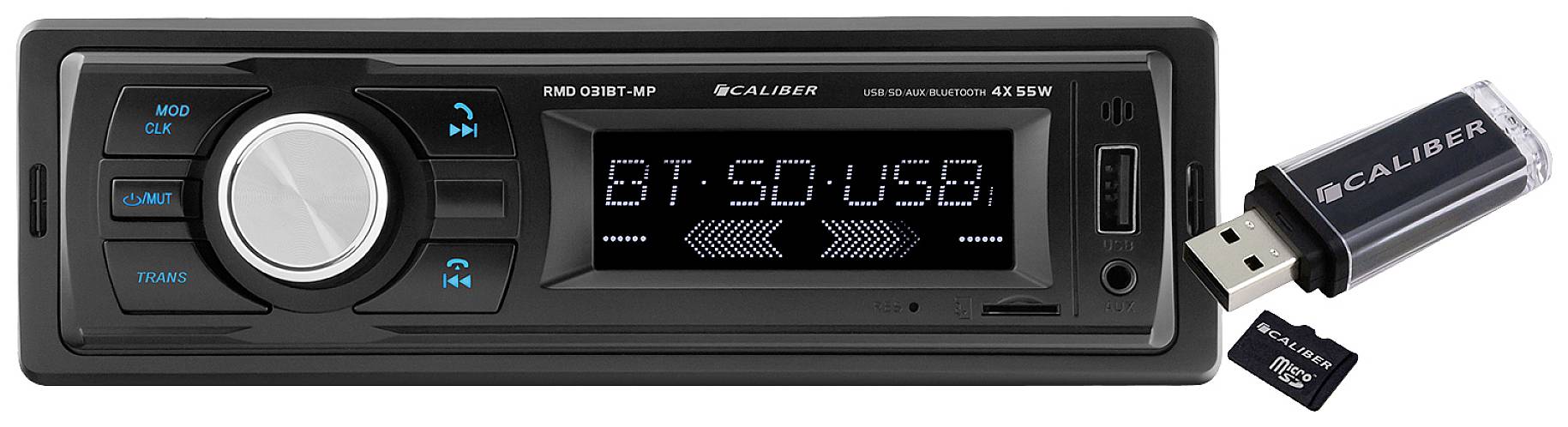 premie Intact een Caliber RMD031BT-MP Car stereo Bluetooth handsfree set | Conrad.com