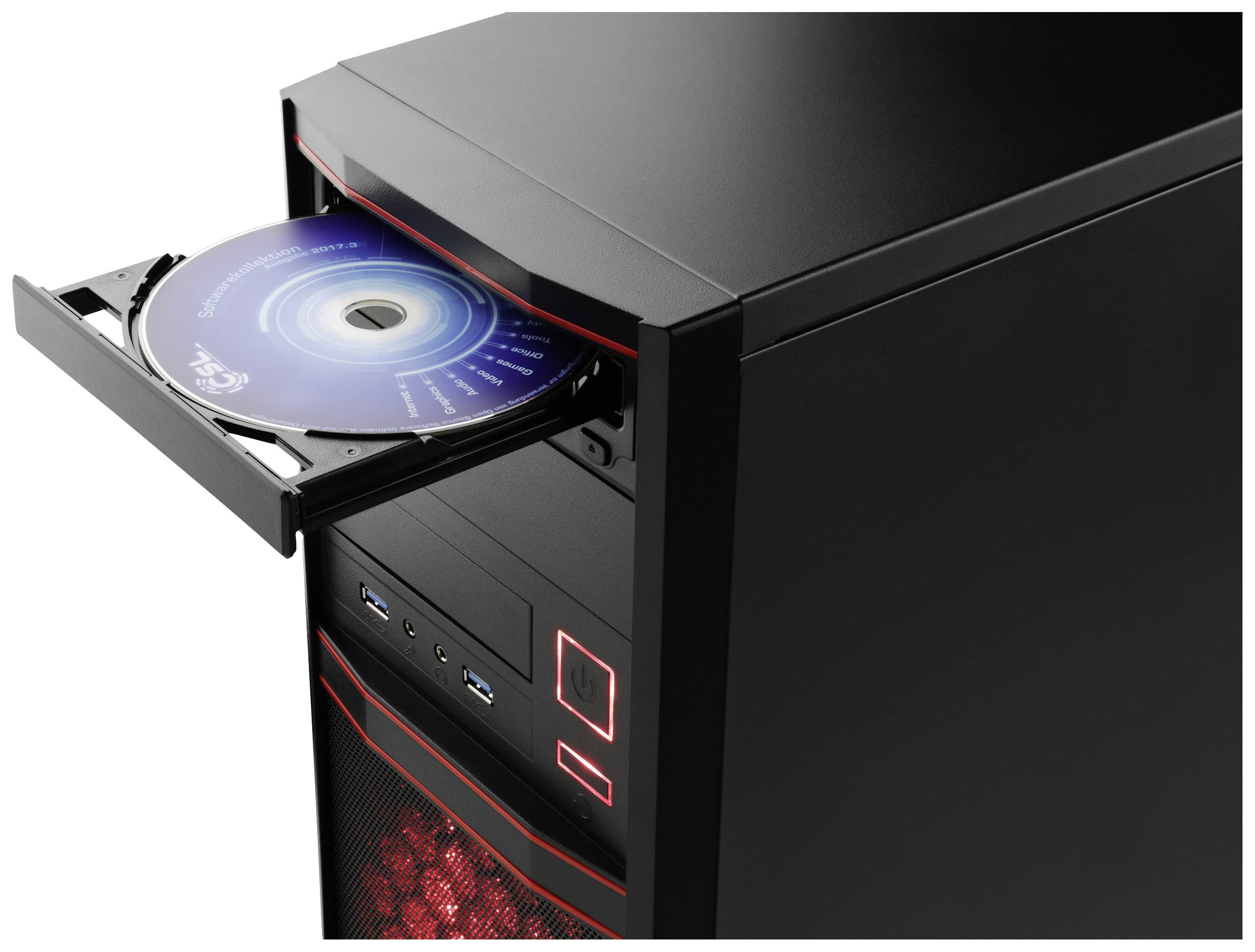 CSL Computer Desktop PC Sprint N50140 AMD Ryzen 5 Pro 4650G 16 GB RAM 500 GB SSD AMD Win 11 Home 83464-1