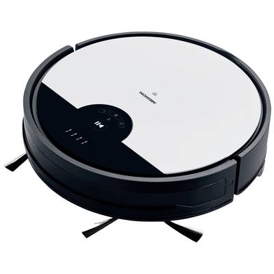 Medion MD 20011 Robotic vac White, Black App-controlled, Alexa compatibility, Google Home compatibility, Cyclonic