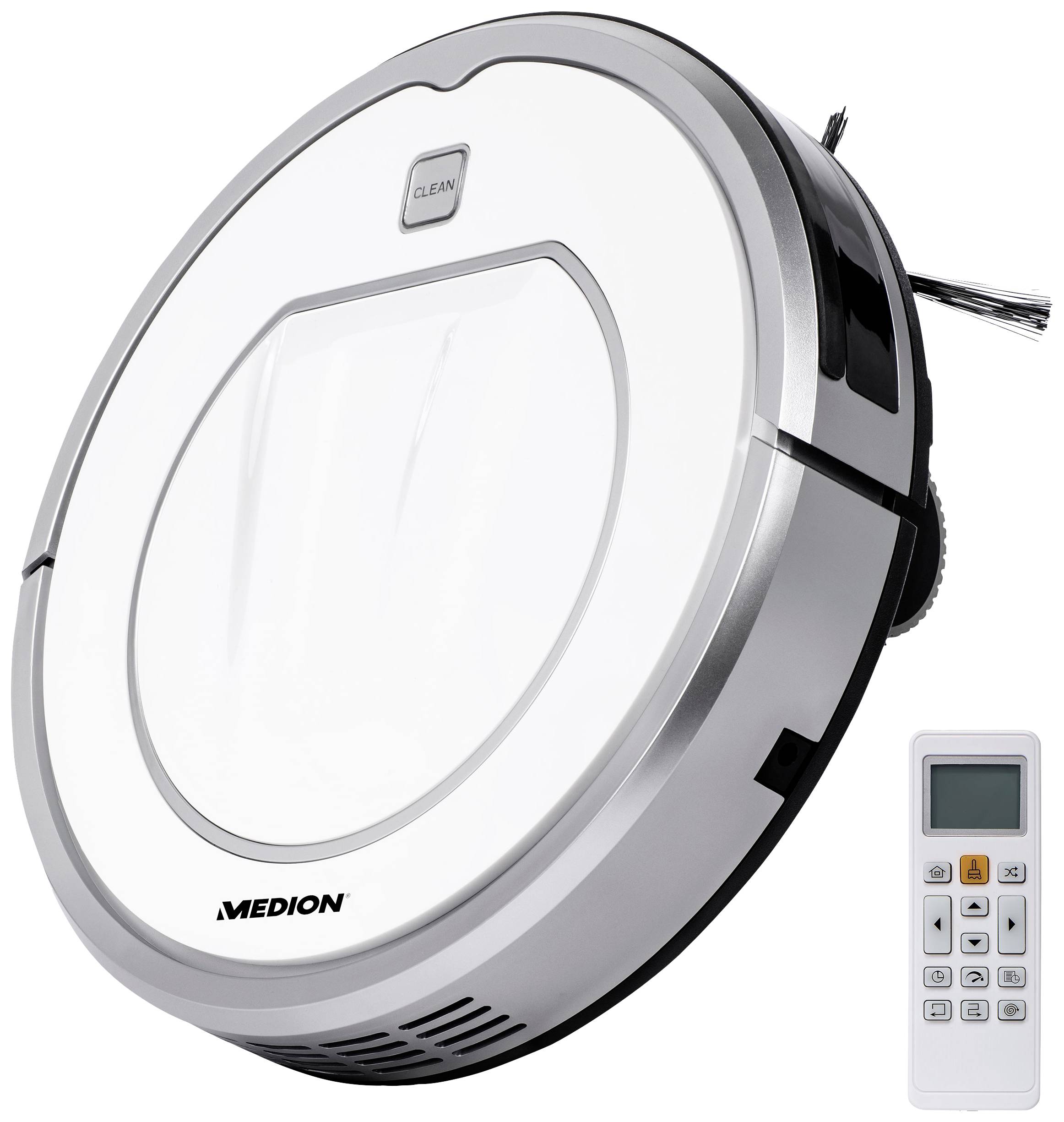 Medion MD 19100 Robotic vac Silver Remotely controlled, Programmable start time-0