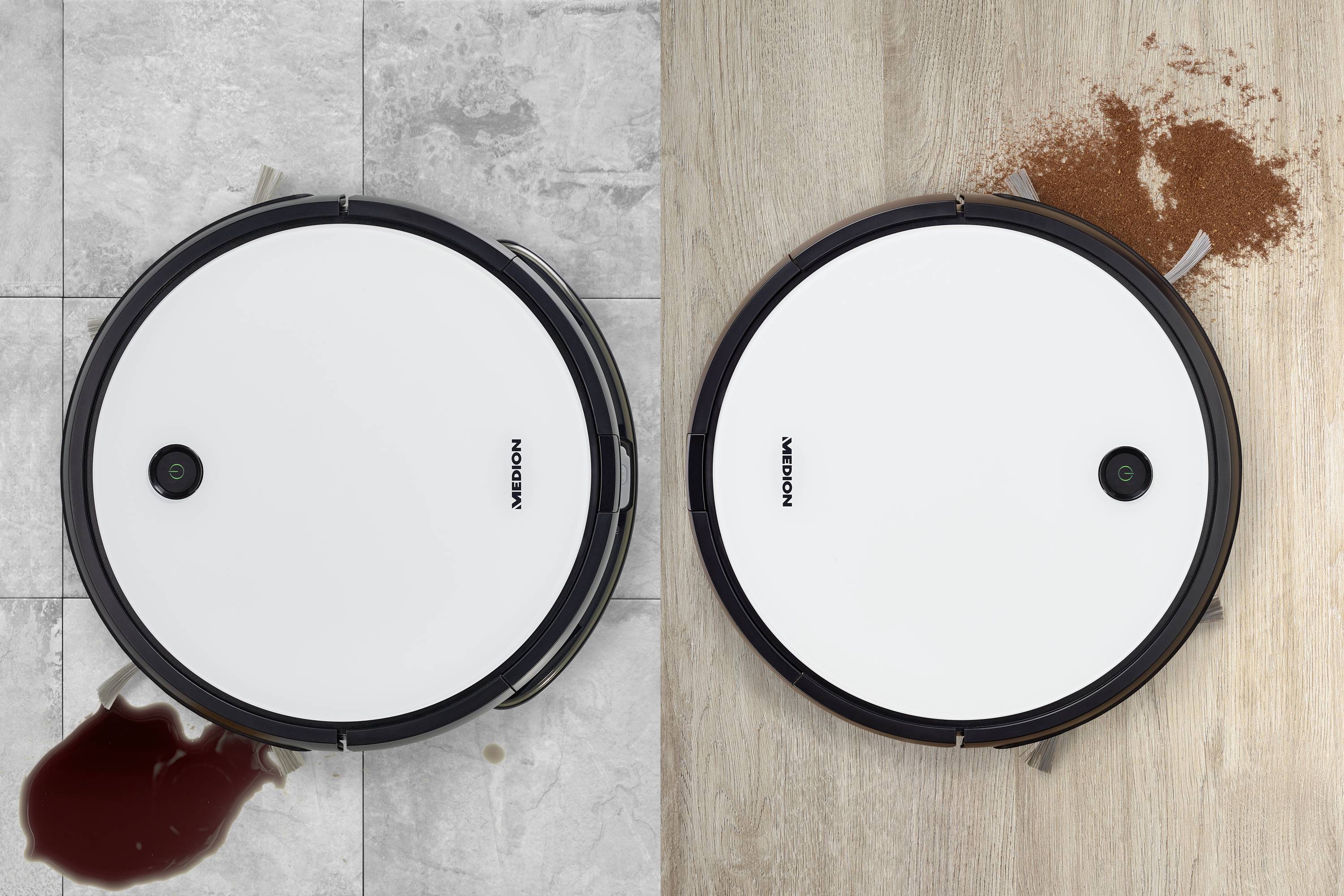 Medion MD 20041 Robotic vac White, Black Voice-controlled, App-controlled-5