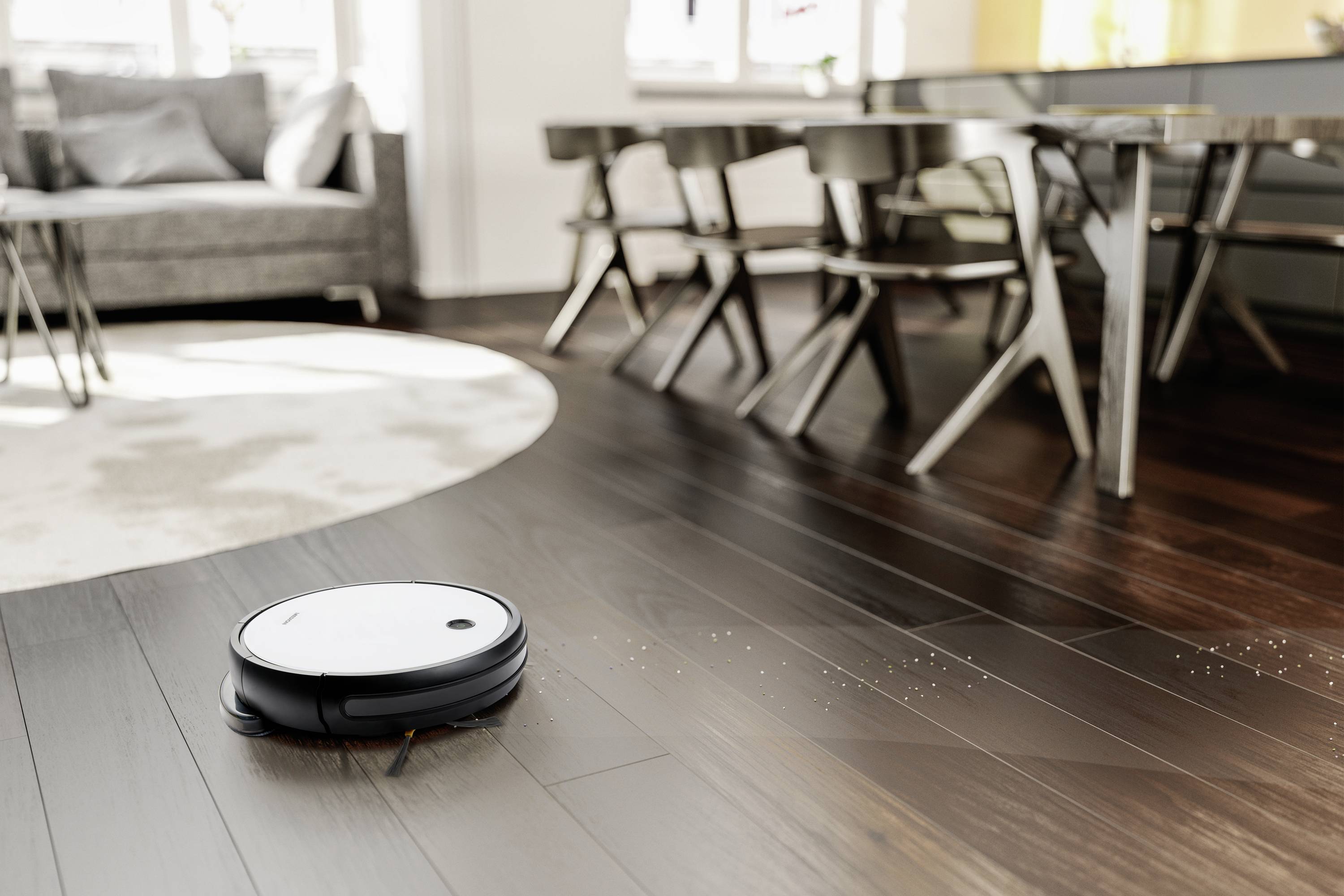 Medion MD 20041 Robotic vac White, Black Voice-controlled, App-controlled-8