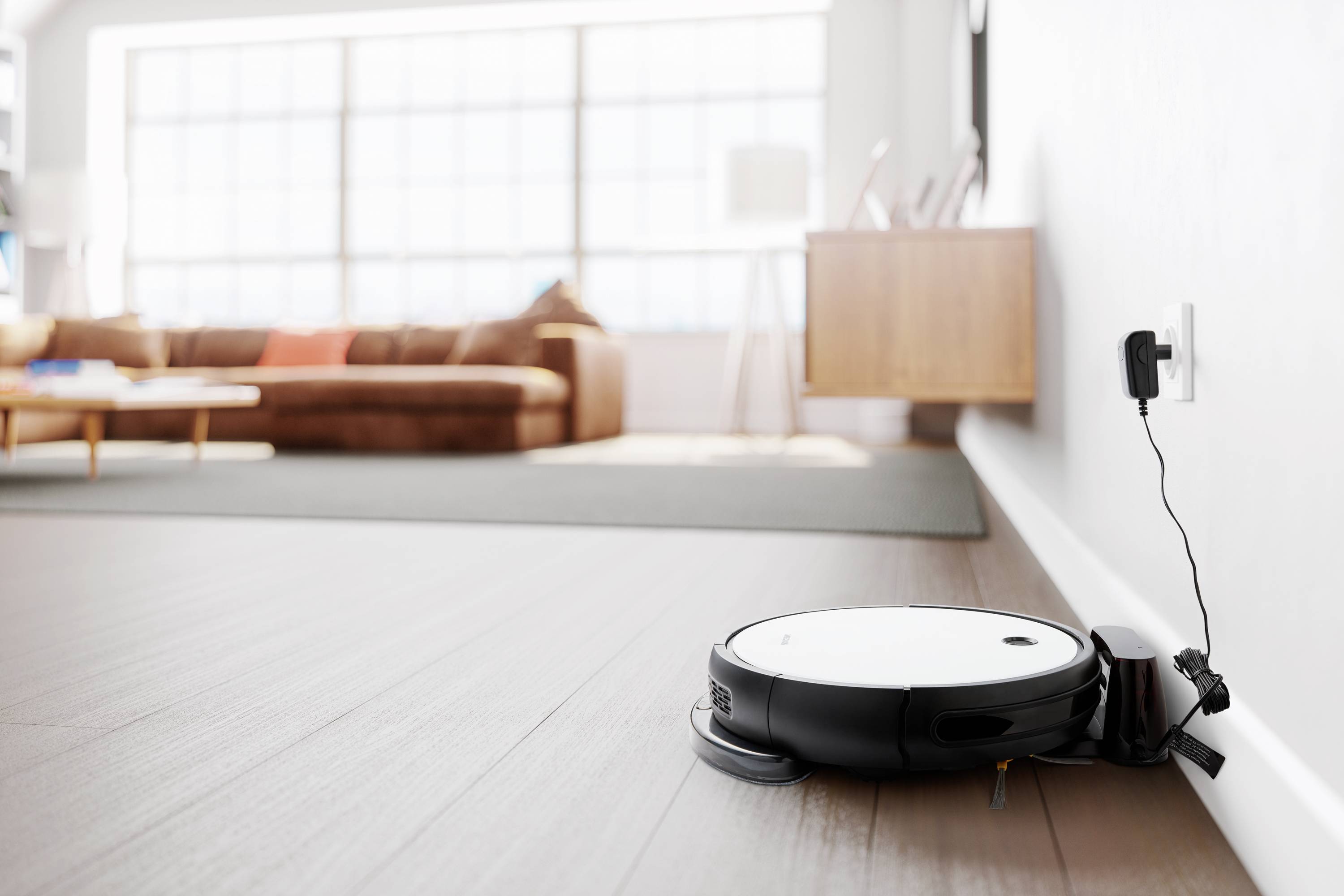 Medion MD 20041 Robotic vac White, Black Voice-controlled, App-controlled-10