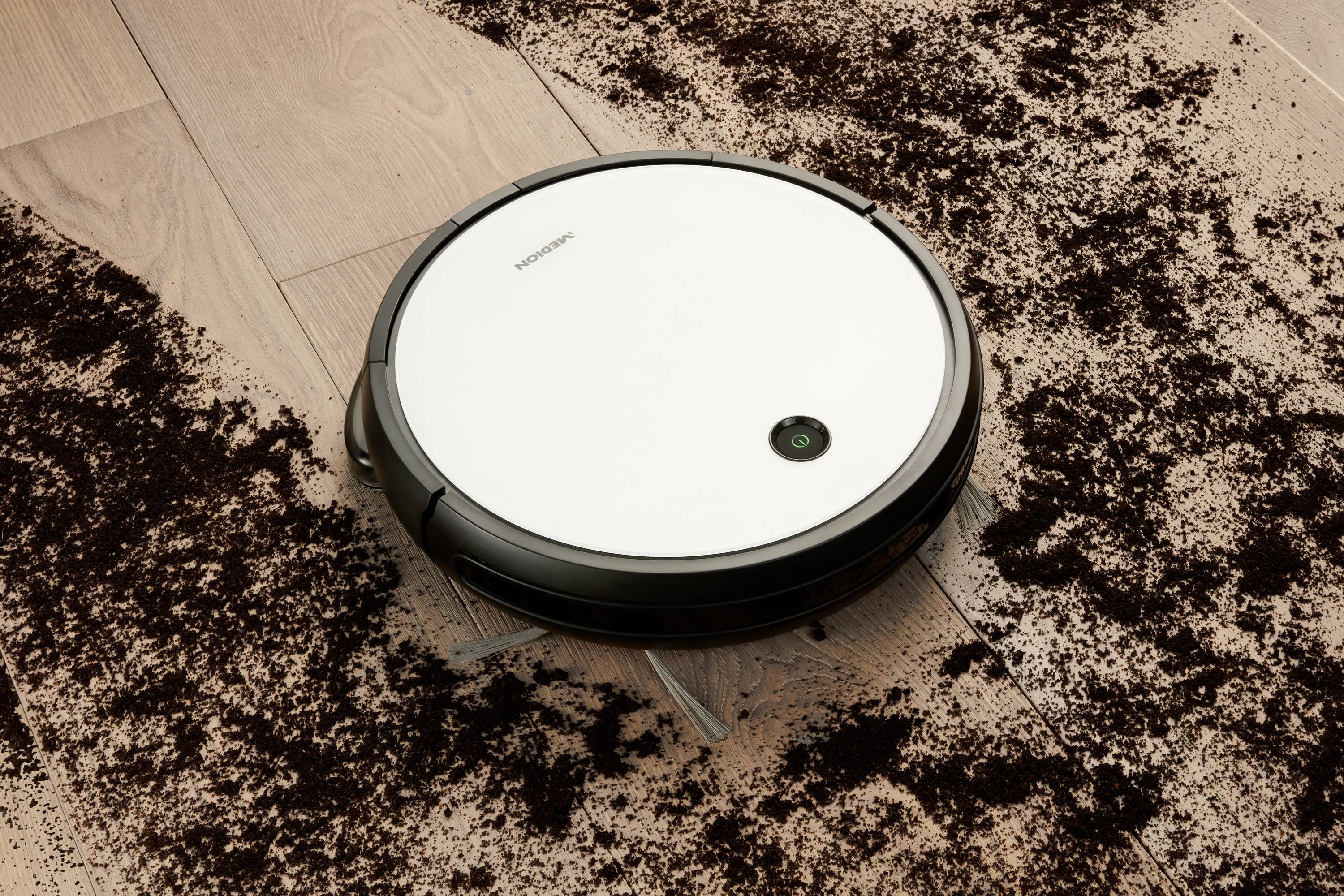 Medion MD 20041 Robotic vac White, Black Voice-controlled, App-controlled-11