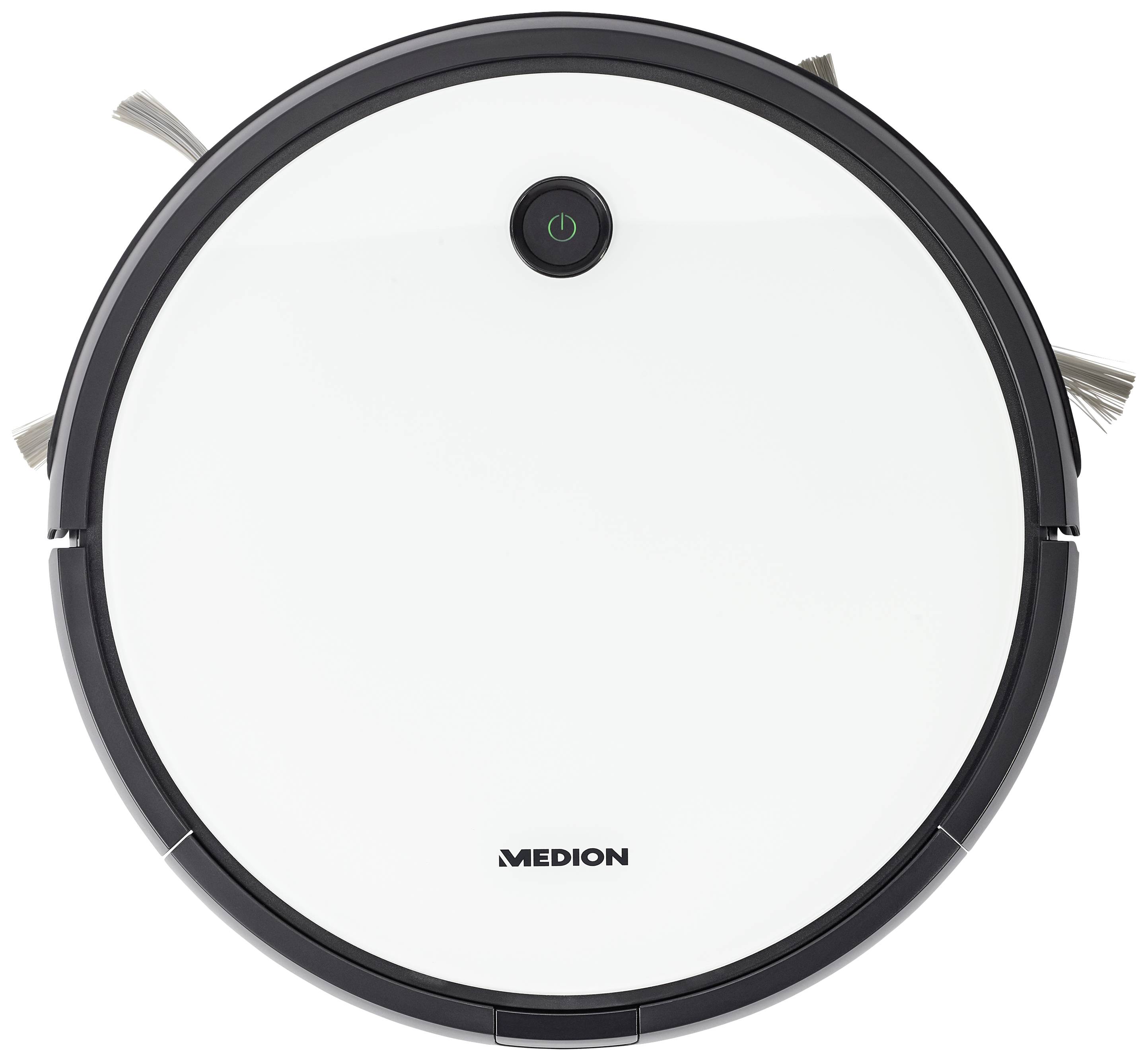 Medion MD 20041 Robotic vac White, Black Voice-controlled, App-controlled-0