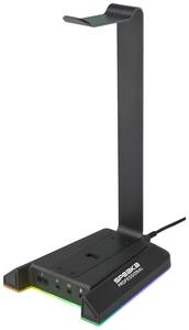 SpeaKa Professional SP-HPS-320 Headphones stand Compatible with:On-ear, Over-ear  Black