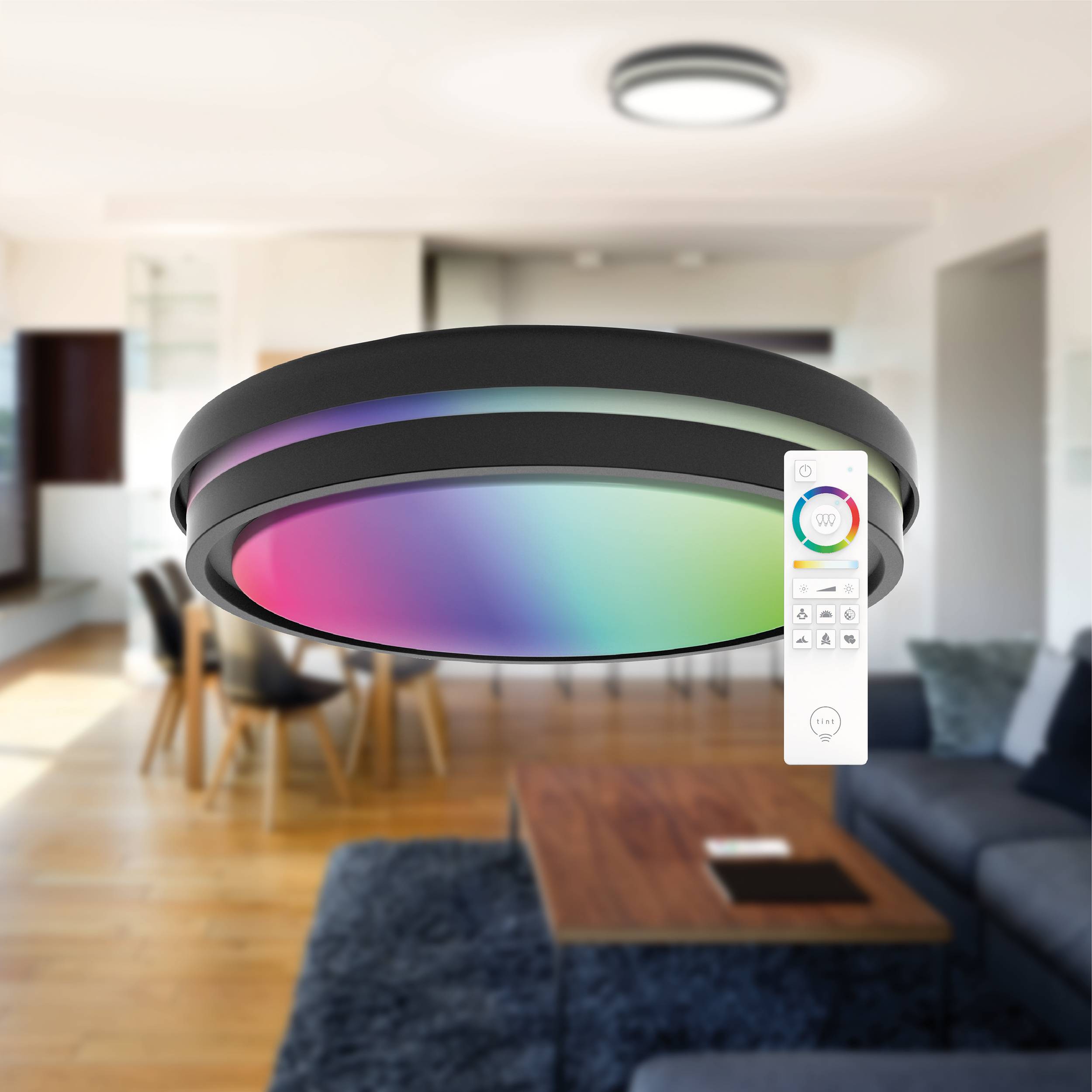 Müller-Licht 404062 tint Kea LED ceiling light 22 W Black-4