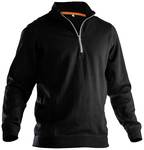 Sweatshirt with 1/2 zip collar