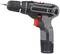 A black, cordless battery drill driver with grey and red accents. '10.8V Li-ion' printed on the handle.