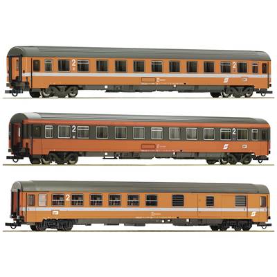 Roco 74043 H0 3er-Set 1: EC 60 "Maria Theresia" of the Austrian Federal Railways Two 2nd class type BMZ, semi-baggage ca