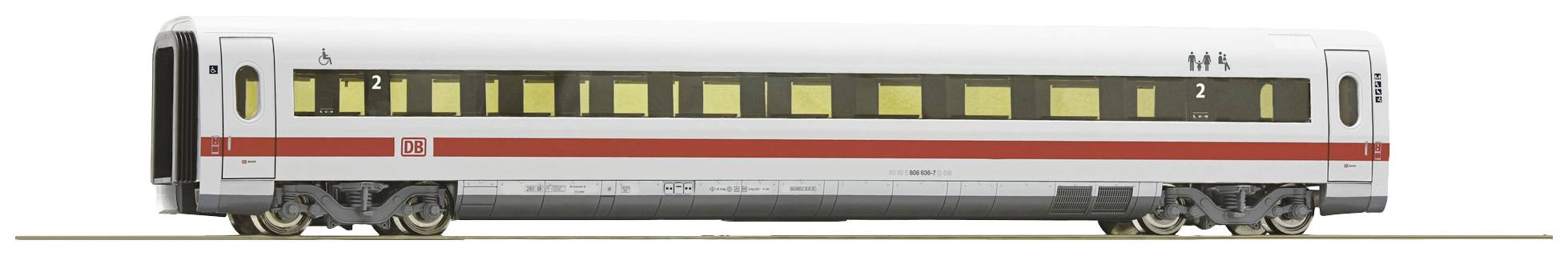 Image of Roco 54274 H0 intermediate wagon ICE 2 of DB-AG 2nd class