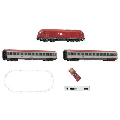 Roco 51341 H0 Z21 start digital set diesel locomotive Rh 2016 with fast train of Austrian Federal Railways-0