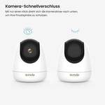 Wi-Fi IP-Rotatable/tilting camera 2560 x 1440 p Tenda CP7 CP7 Indoors