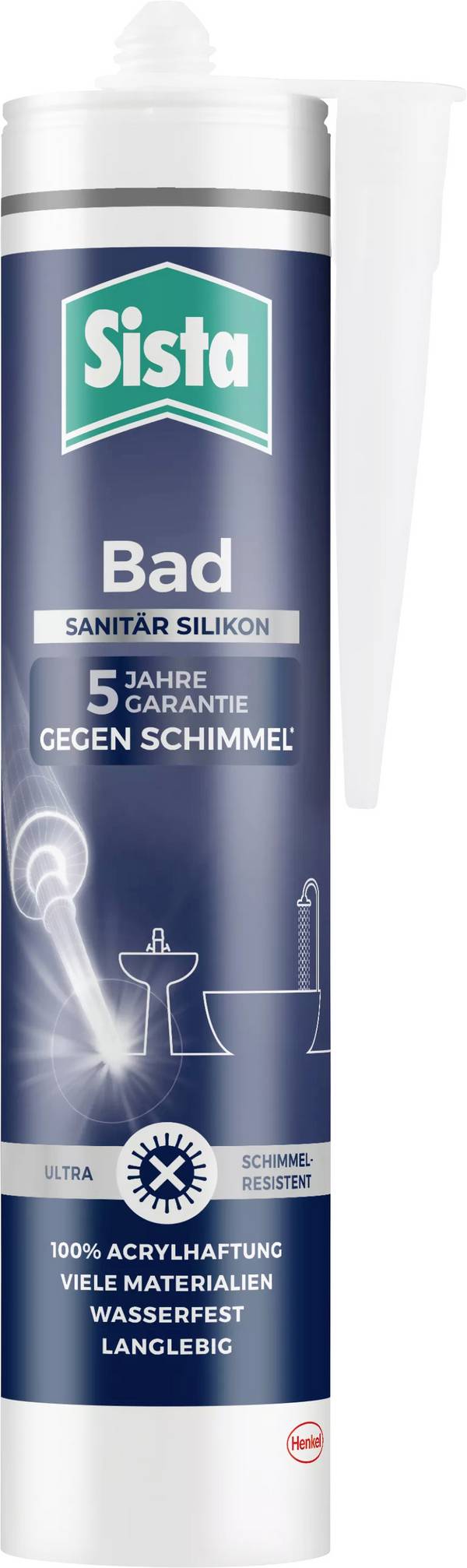 Sista Bad Anti-mould Factory colour Silver-grey SBSBG 280 ml