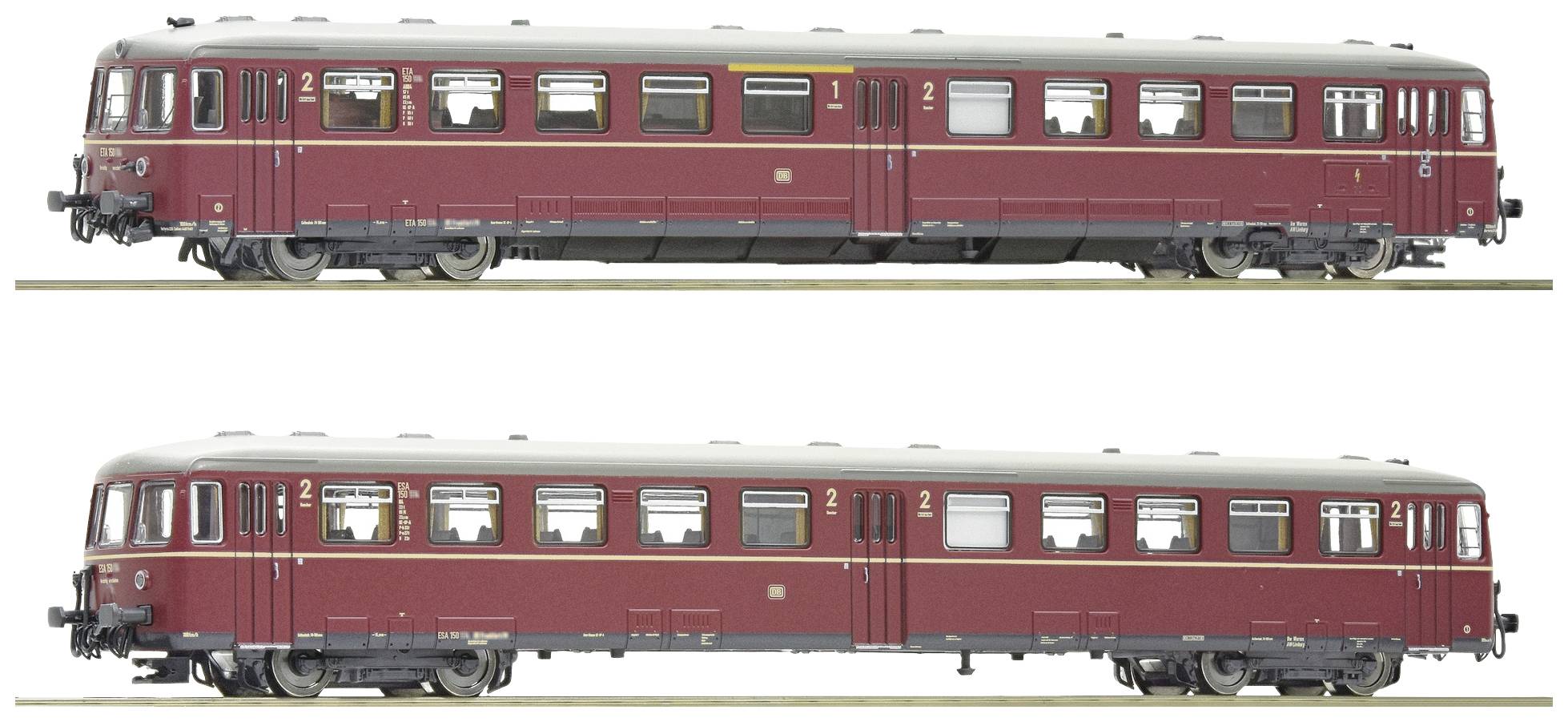 Image of Fleischmann 740103 N Battery railcar ETA 150 with control wagon of DB