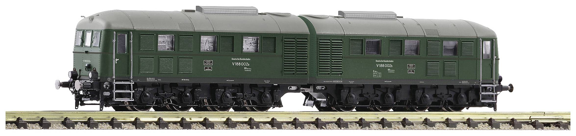 Image of Fleischmann 725103 N Diesel-electric double locomotive V 188 002 of DB