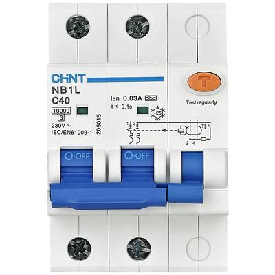 Chint 205011 RCBO 2-pin 16 A 0.03 A 240 V, 415 V
