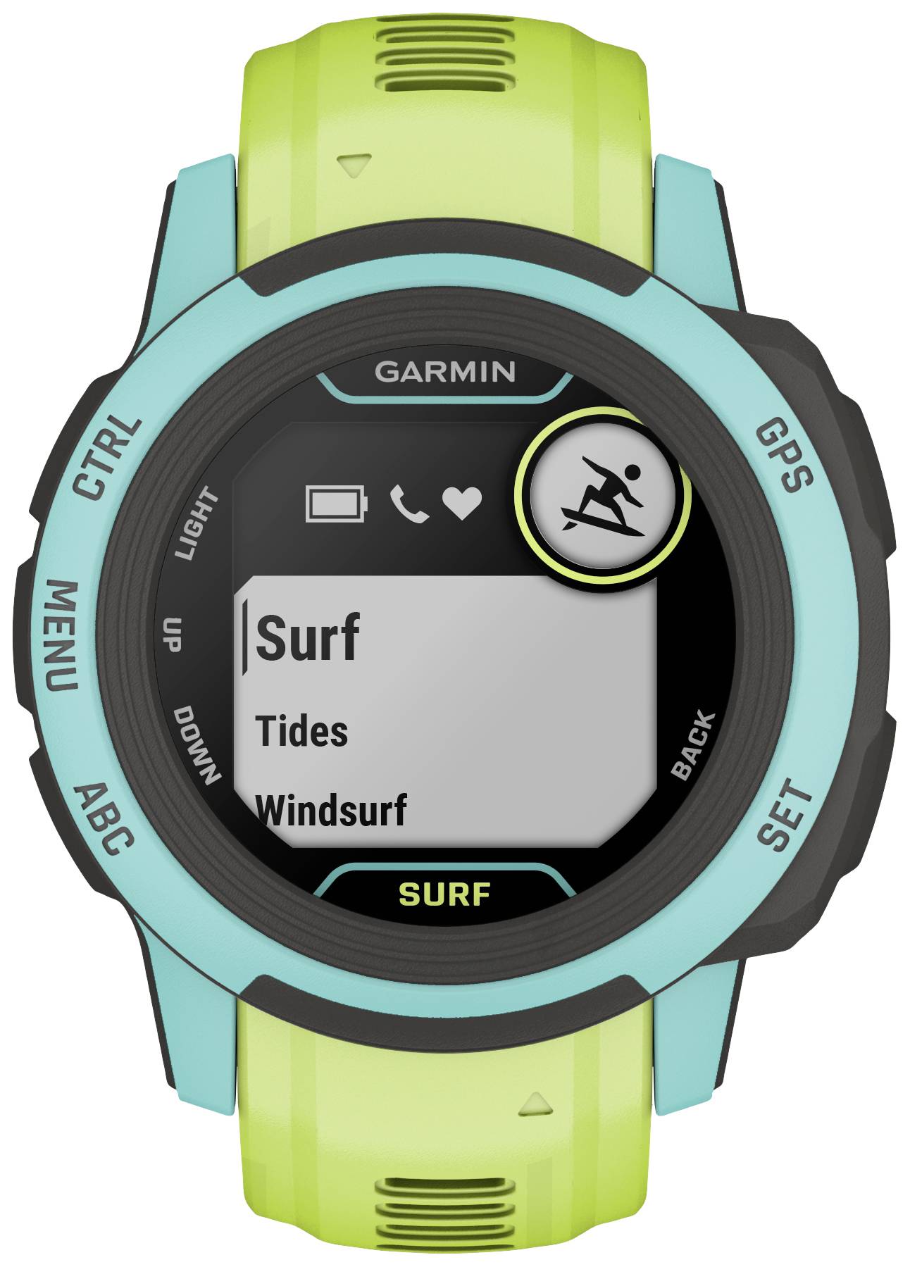 Garmin INSTINCT® 2S SURF EDITION Smartwatch Green-1