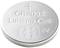 CR2032 button cell with 3 volts, marked 'Lithium Cell'. Suitable for small electronic devices.