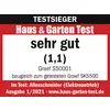 Magazine 'House & Garden Test' rates Graef S50001 as 'very good' (1.1). Identical to Graef SKS500. Issue 1/2021.