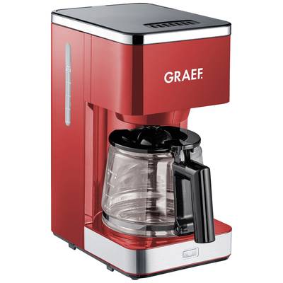 Image of Graef FK 403 Coffee maker Red Cup volume=10 Glass jug, Plate warmer