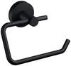 tesa MOON BLACK Toilet roll holder Adhesive Metal