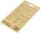 Brown packaging with safety instructions and technical specifications in multiple languages. Symbols and a barcode are located at the bottom.