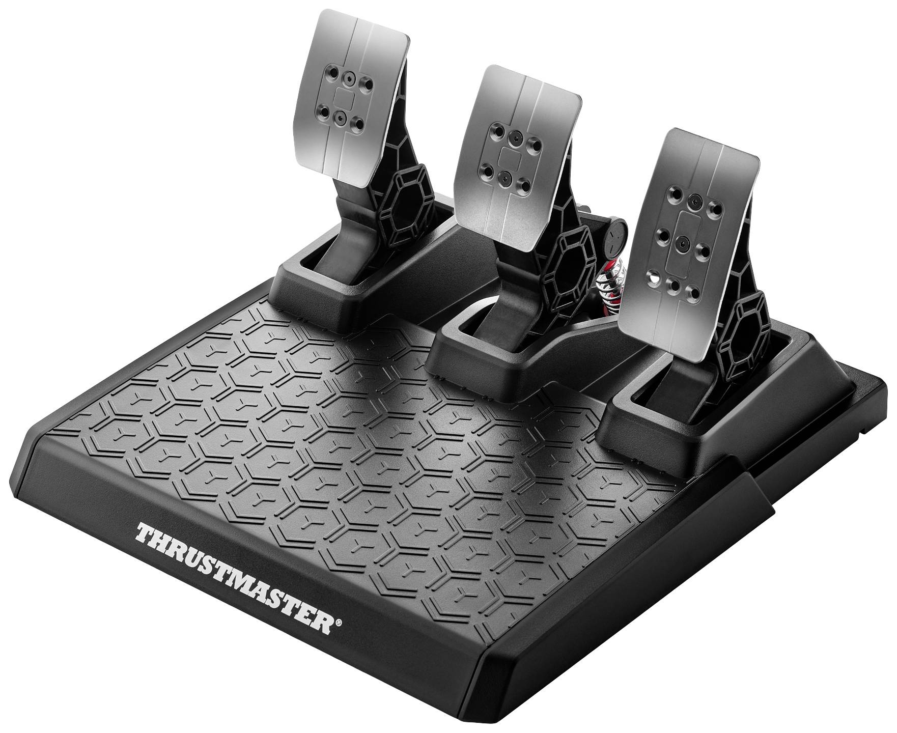 Thrustmaster T3PA Pro Pedal Set; three steel pedals for brake, accelerator and clutch; suitable for racing simulators.