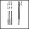 'Three drill bits with lengths of 160 mm and diameters of 8, 10, 12 mm, along with a chisel with a length of 250 mm.'
