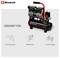 Einhell compressor with the note 'Suitable for': blow-out gun, tyre inflator and stapler/nailer.