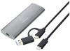 Renkforce RF-ENC-200 M.2 SSD enclosure USB C® (USB 3.2 2nd gen) 10 GBit/s M.2 PCIe NVMe, M.2 SATA 2230, 2242, 2260, 2280 RF-5052920