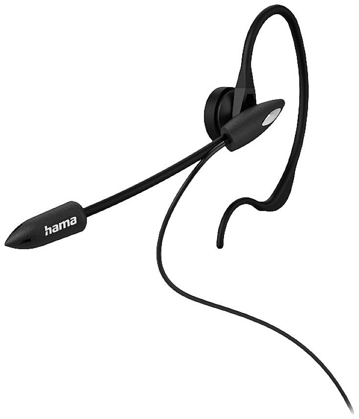 Image of Hama In-Ear-Headset Phone In-ear headset Corded (1075100) Mono Black Volume control, Microphone mute