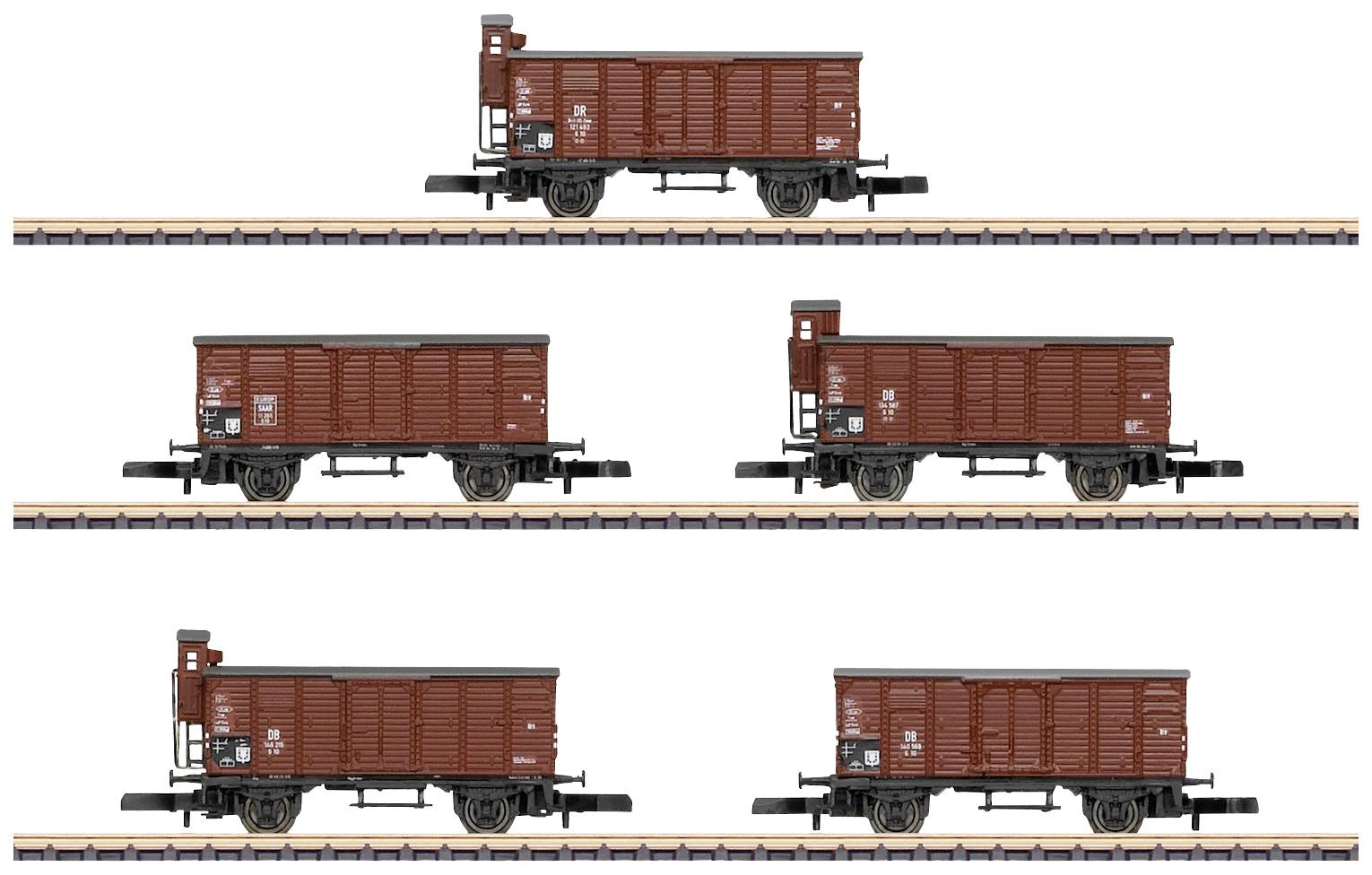 Image of Maerklin 86605 Z 5er-Set goods wagon G 10 of DB