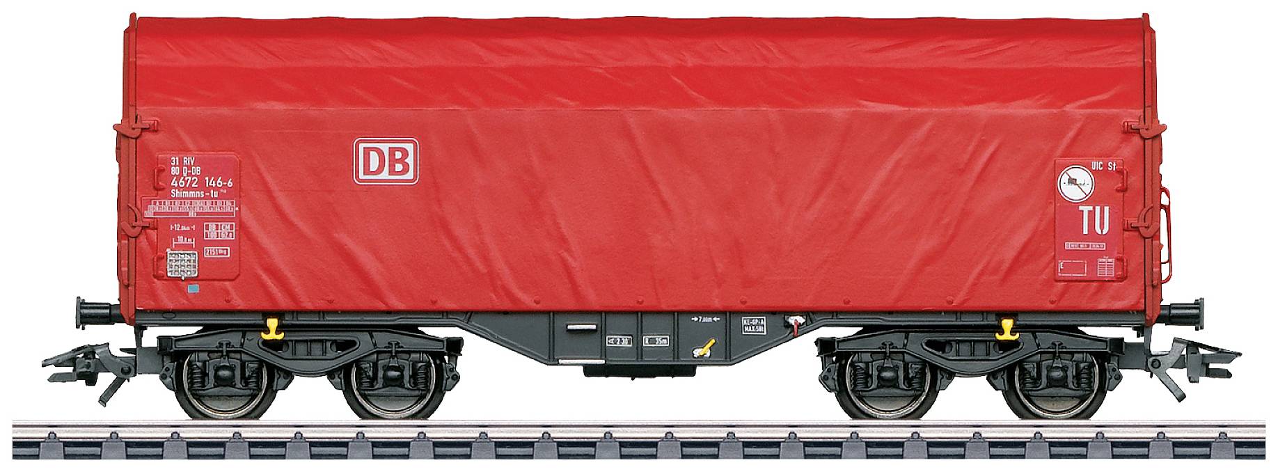 Image of Maerklin 47226 H0 Sliding tarpaulin wagon Shimmns of DB