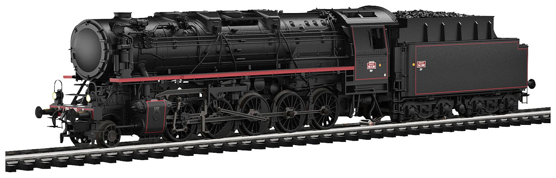 Image of Maerklin 39744 H0 goods train steam locomotive series 150X from SNCF