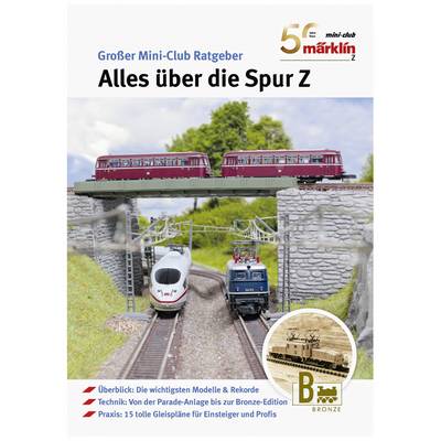 A magazine cover displays model railways on a bridge with the title 'Everything About Scale Z'. Includes topics such as models, technology and practice.