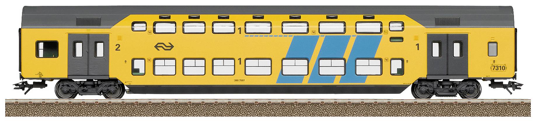 Image of TRIX H0 23277 H0 Double decker wagon NS Type DDM2/3-ABV, 1st/2nd class