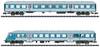 MiniTrix 18262 N 2er set passenger car regional express "Blaulinge" of GFF 2er-Wagon-Set