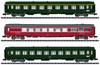 MiniTrix 18219 N 3er set express train wagon "Nice - Paris" of SNCF 1st class A9, restaurant car VRU. 2nd class B10
