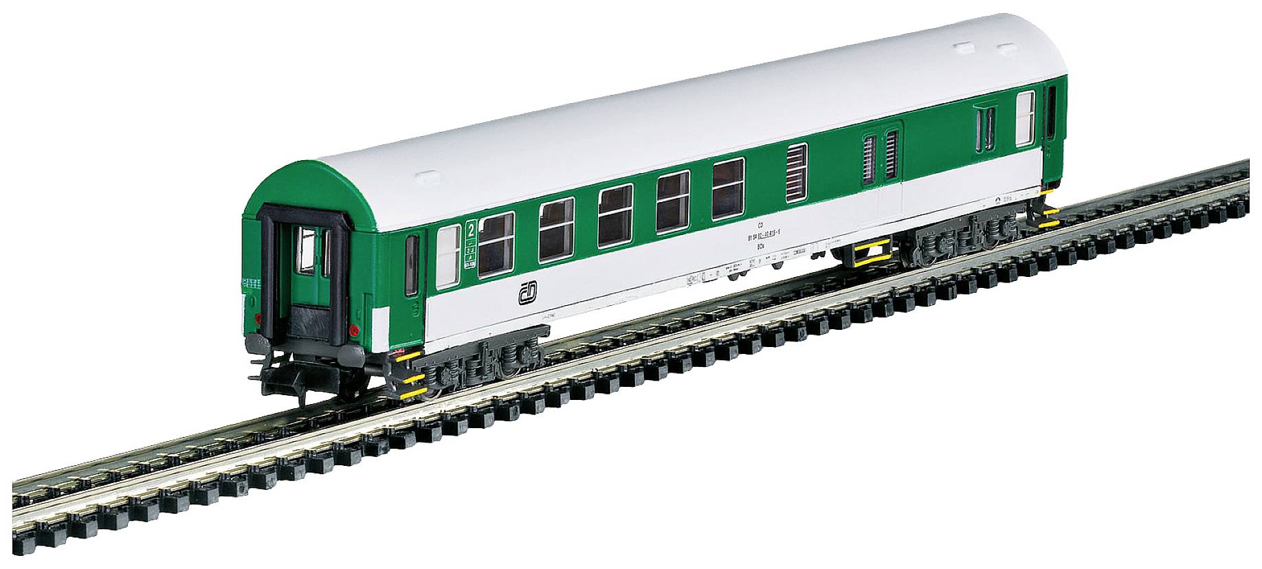 MiniTrix 15695 N 2er set passenger car of CD 2nd class type Y-B/70, 1st class-3