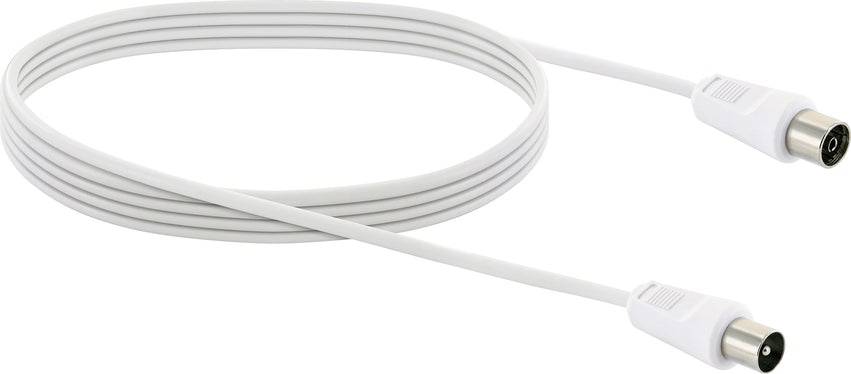 Schwaiger Antennas, SAT Cable [1x IEC plug - 1x IEC socket] 3.0 m White-3