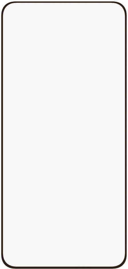 White rectangular screen with a black border.